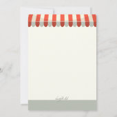 Einladung zur Candy Bar Birthday Party (Rückseite)