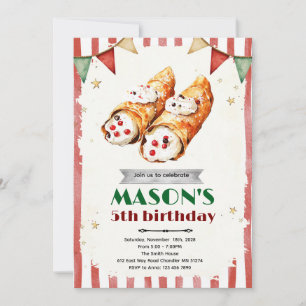 Einladung zur Cannoli-Italien-Party