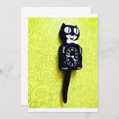 Einladung zur Cat Clock Clock-Uhr im antiken Kit (Vorne/Hinten)