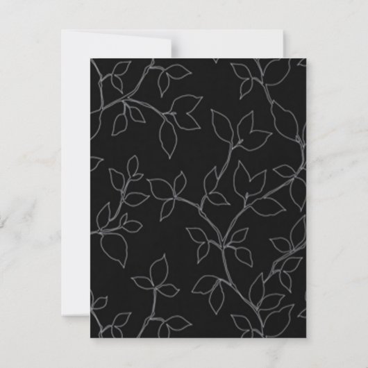 Einladung zur Cat & Owl Halloween-Engagement-Party (Rückseite)