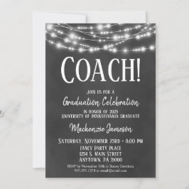 Einladung zur Chalkboard Coach Graduation Party