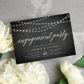 Einladung zur Chalkboard Garland Engagement