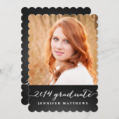 Einladung zur Chalkboard Graduation Party (Vorne/Hinten)