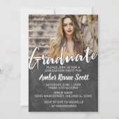 Einladung zur Chalkboard Graduation Party (Vorderseite)