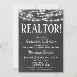 Einladung zur Chalkboard Realtor Graduation Party