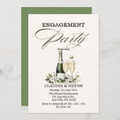 Einladung zur Champagner-Engagement-Partei (Vorne/Hinten)