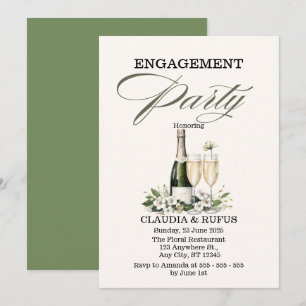 Einladung zur Champagner-Engagement-Partei