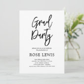 Einladung zur Charm-Graduierungsparty (Stehend Vorderseite)