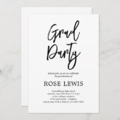 Einladung zur Charm-Graduierungsparty (Vorne/Hinten)