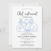 Einladung zur Chef-Restaurant-Feier (Vorderseite)