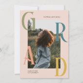 Einladung zur Chic Foto Graduation Party (Vorderseite)