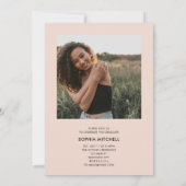 Einladung zur Chic Foto Graduation Party (Rückseite)