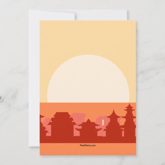 Einladung zur chinesischen Feier (Rückseite)