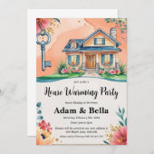 Einladung zur christlichen Haushaltserwärmung (Vorne/Hinten)