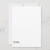 Einladung zur Cocktail Graduation Party (Rückseite)