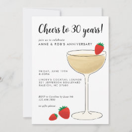 Einladung zur Cocktailparty zum Jubiläum