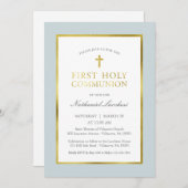 Einladung zur Communitation Classic Blue and Gold (Vorne/Hinten)