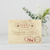 Einladung zur Cookie Exchange-Karte (Stehend Vorderseite)
