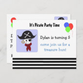 Einladung zur coolen Piratenpartei (Vorne/Hinten)