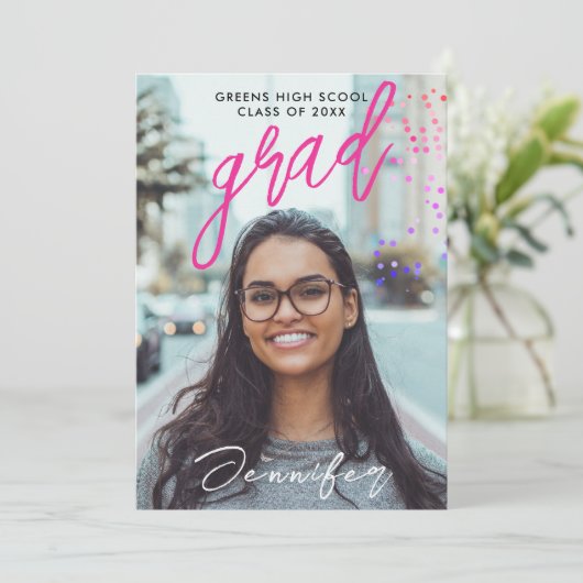 Einladung zur coolen Schwarzen Schule (Stehend Vorderseite)