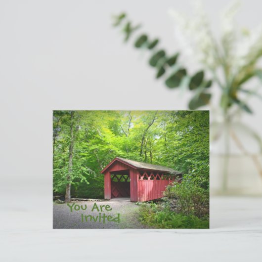 Einladung zur Covered Bridge (Stehend Vorderseite)