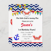 Einladung zur Crab-Illustration (Vorne/Hinten)