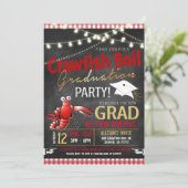 Einladung zur Crawfish Boil Graduation Party (Stehend Vorderseite)