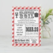 Einladung zur Crawfish Boil Graduation Party (Stehend Vorderseite)