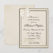 Einladung zur Cream Christening (Vorne/Hinten)