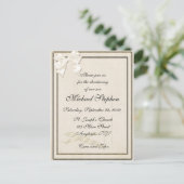 Einladung zur Cream Christening (Stehend Vorderseite)