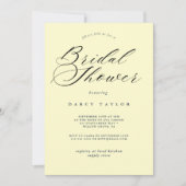 Einladung zur cremefarbenen Brautdusche (Vorderseite)