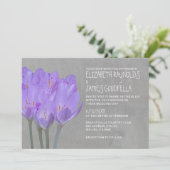Einladung zur Crocus Hochzeit (Stehend Vorderseite)
