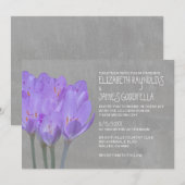 Einladung zur Crocus Hochzeit (Vorne/Hinten)