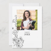 Einladung zur Dainty Elegance Graduation Party (Rückseite)