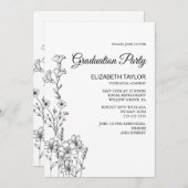 Einladung zur Dainty Elegance Graduation Party (Vorne/Hinten)