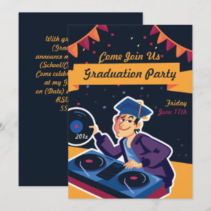 Einladung zur DJ Graduation Party