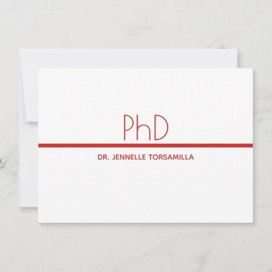 Einladung zur Doktorand (Rückseite)