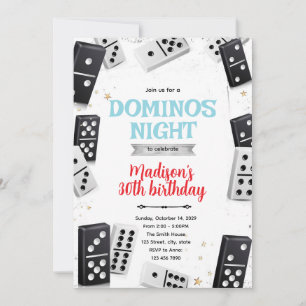 Einladung zur Domino-Spielabend-Party