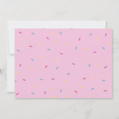 Einladung zur Donut-Fotokarte zum dritten Geburtst (Rückseite)