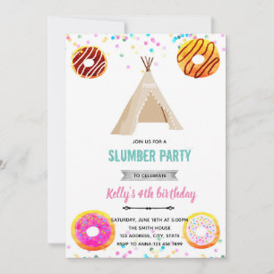 Einladung zur Donut-Pyjama-Party