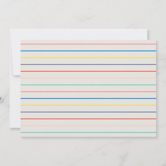 Einladung zur Doppelgeburt von Unicorn (Rückseite)