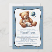 Einladung zur Dream Bear Baby Dusche (Vorderseite)