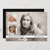 Einladung zur dritten Foto-Graduationspartei (Vorne/Hinten)