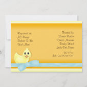 Einladung zur Ducky Baby Shower (Rückseite)