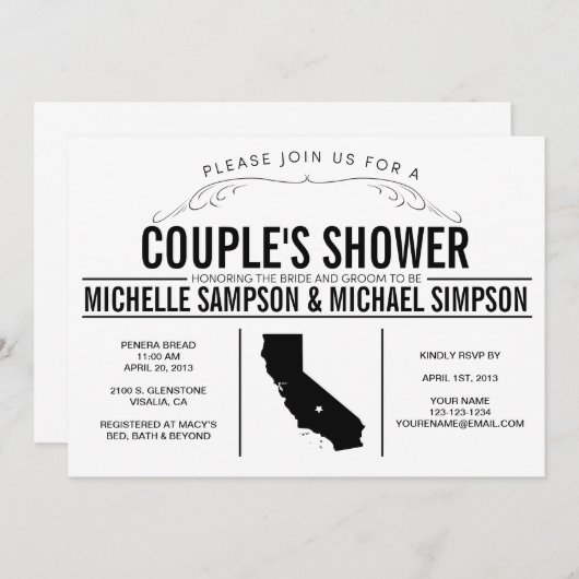 Einladung zur Dusche (Vorne/Hinten)