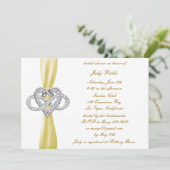 Einladung zur Dusche "Gelbe Unendlichkeit" (Stehend Vorderseite)