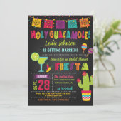Einladung zur Dusche "Holy Guacamole Fiesta Bridal (Stehend Vorderseite)