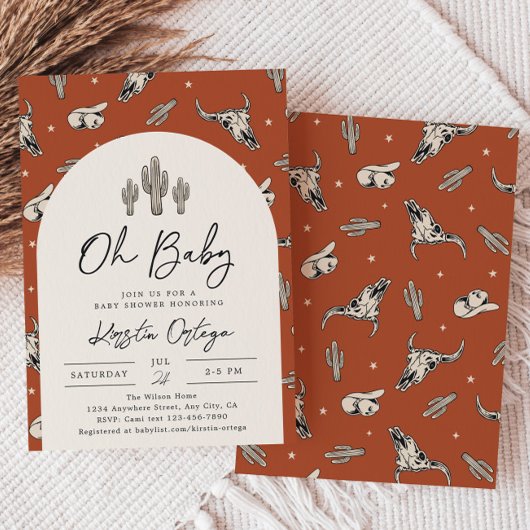 Einladung zur Dusche im Südwesten | Western Baby