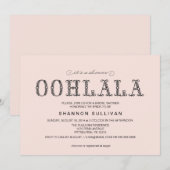 Einladung zur Dusche La Bridal (Vorne/Hinten)
