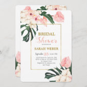 Einladung zur Dusche Tropenrosa (Vorne/Hinten)